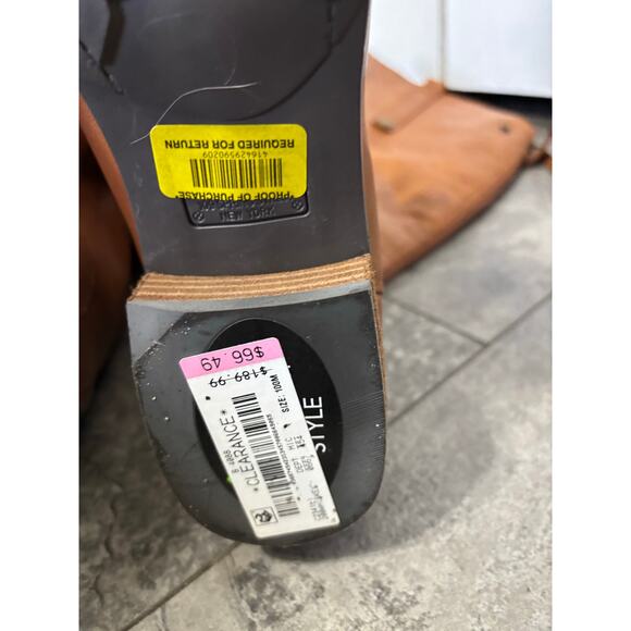 Sam Edelman Penny Tall boots athletic fit equestrian leather brown riding 10m - Picture 11 of 14